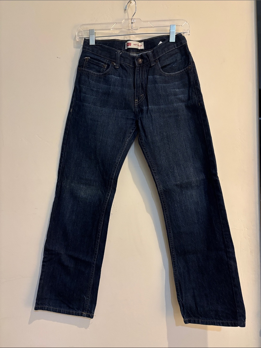 Levi's Dark Indigo Straight boys Jeans 12R. 26x26 NWOT